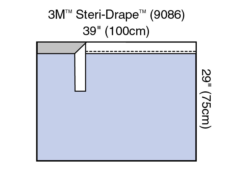 3M™ Steri-Drape™ Adhesive Towel Drape, Absorbent Prevention Fabric 9086