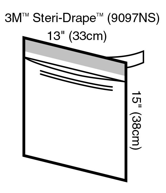 3M™ Steri-Drape™ Instrument Pouch 9097NS, Bulk Pack, 336/Case