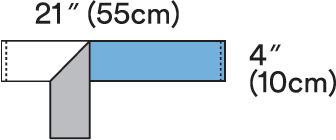 3M™ Steri-Drape™ Operation Tape 9099, 4" x 21" (10cm x 55cm), 250/Carton2 Carton/Case