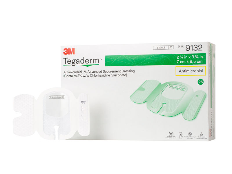 3M™ Tegaderm™ Antimicrobial I.V. Advanced Securement Dressing 9132