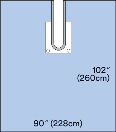 3M™ Steri-Drape™ Adhesive Split Sheet, 9196, 228 cm x 260 cm, 10/Carton,2/Case