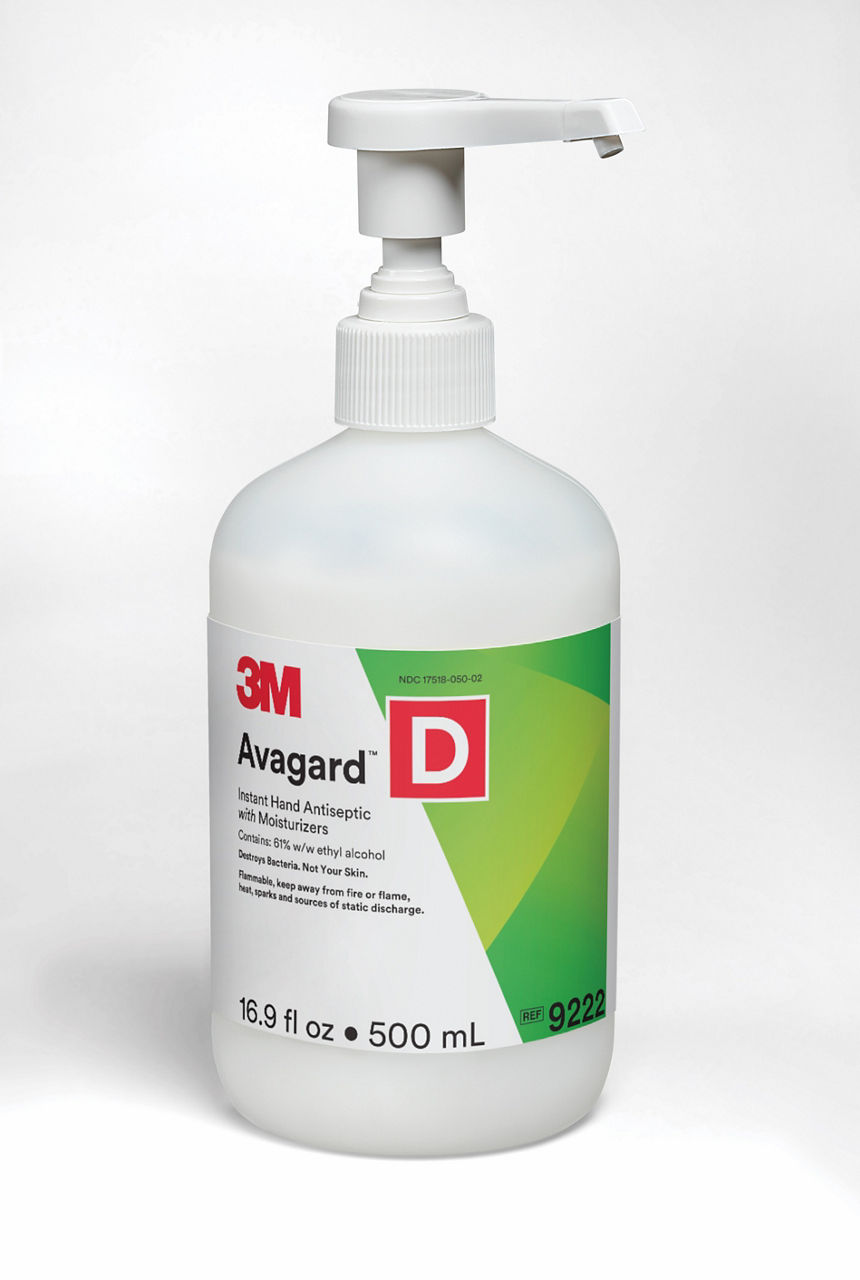 3M™ Avagard™  D Instant Hand Antiseptic with Moisturizers, 9222