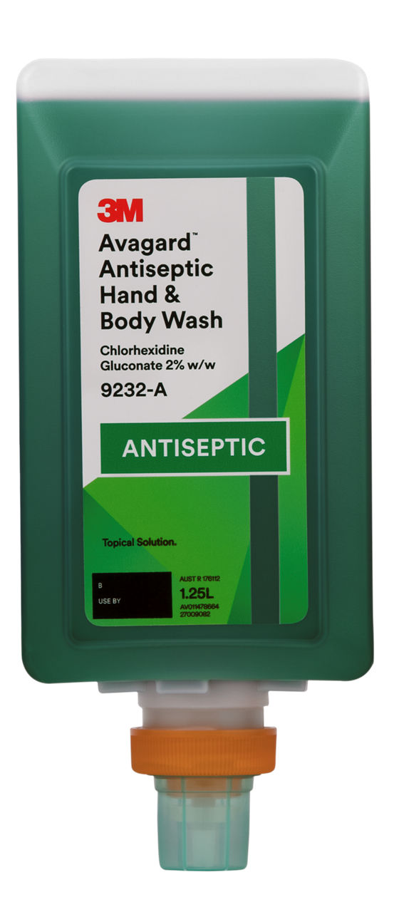 3M™ Avagard™ Antiseptic Hand And Body Wash, 9232A, 1.25 L, 6/Case