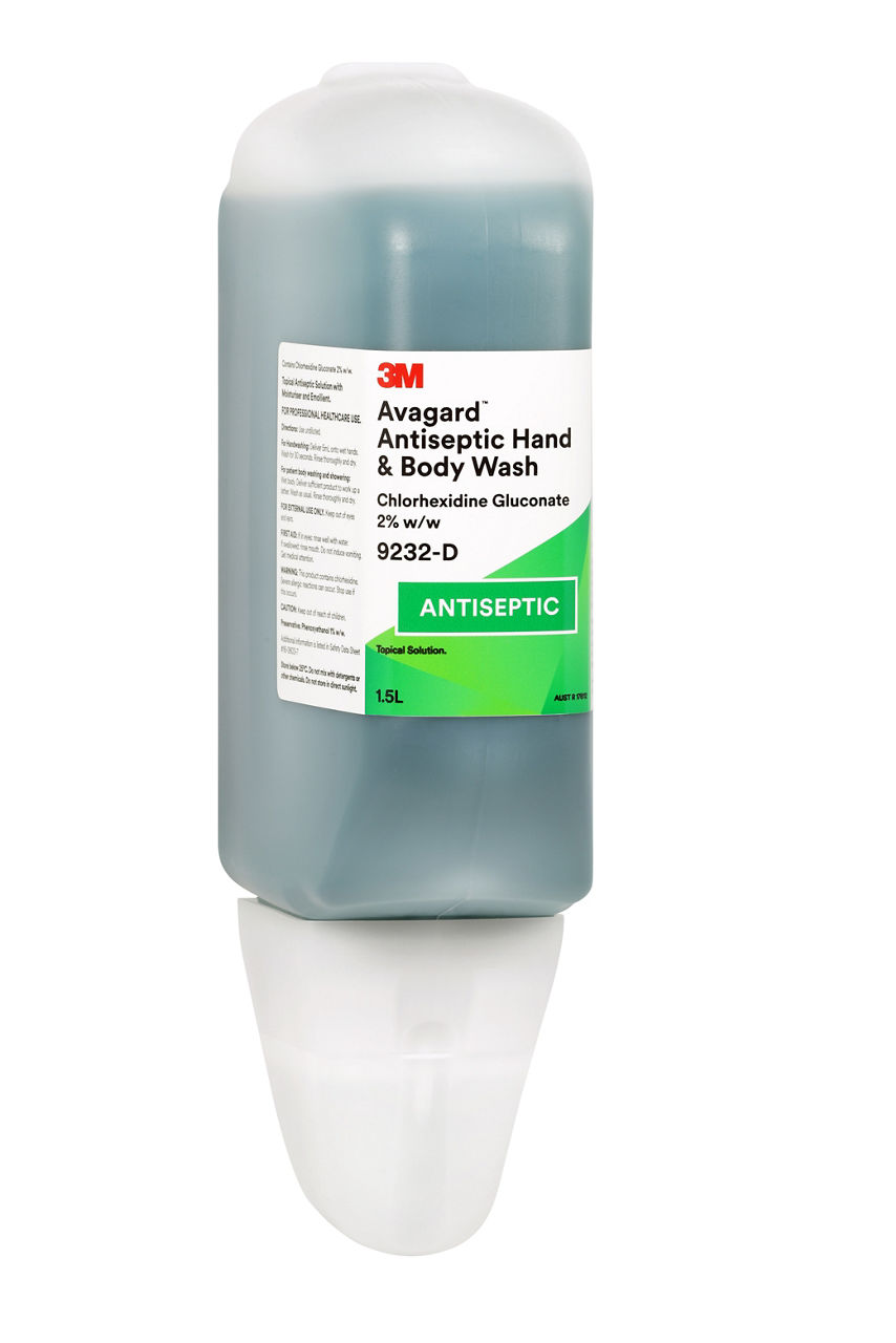 3M™ Avagard™ Antiseptic Hand And Body Wash, 9232D, 1.5 L, 5/Case