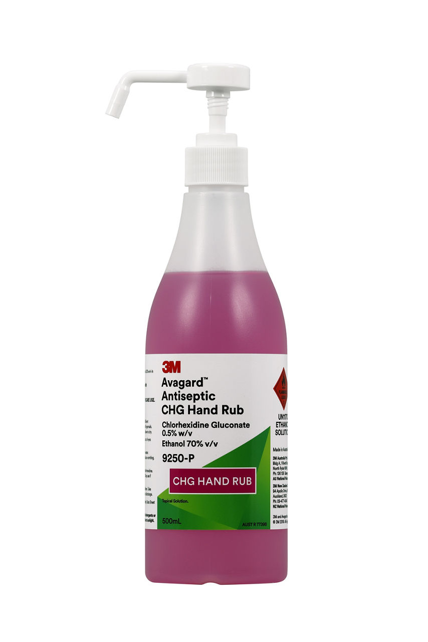 3M™ Avagard™ Antiseptic CHG Hand Rub, 9250P, 500 mL, 10/Case