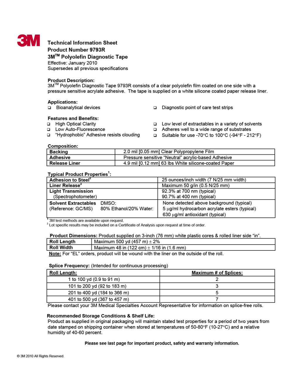 Technical Information Sheet 