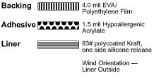 9835 White SC PE/EVA Tape illus