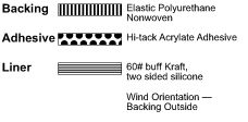 9904 Tan Hi Tack PUR NW Tape illus