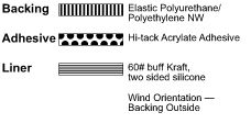 9907HTW Hi-Tack Wh Elastic NW Tape illus