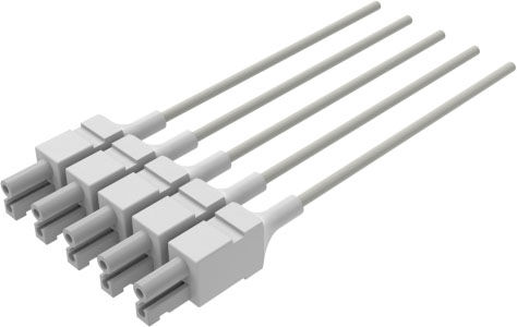 ECG Reusable Leadwire, 1-Lead pack of 5, Philips Comp, Snap Red AA5112+5