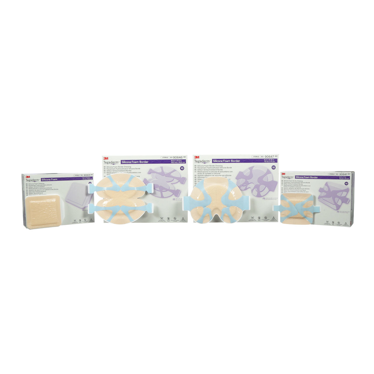 3M™ Tegaderm™ Silicone Border Foam Dressing