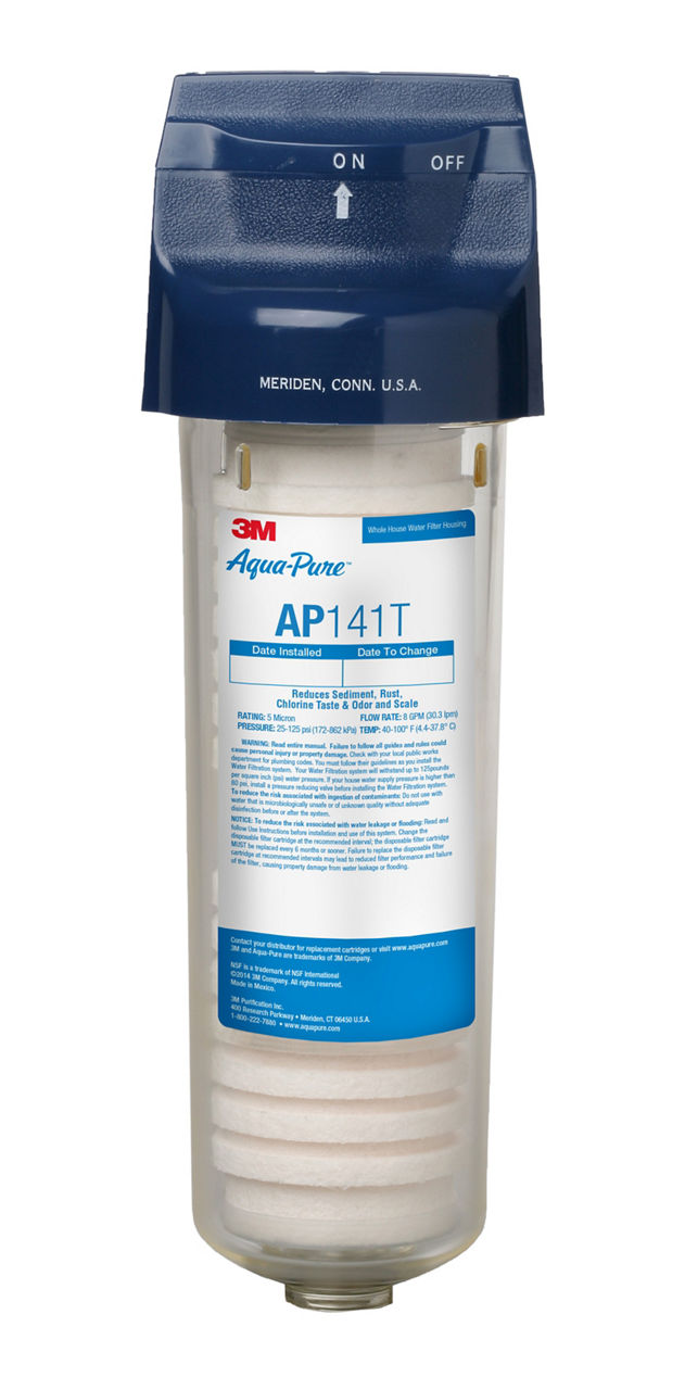 3M™ Aqua-Pure™ AP100 Series Whole House Water Filter Housing AP141T,5530016, Standard, 4/Case