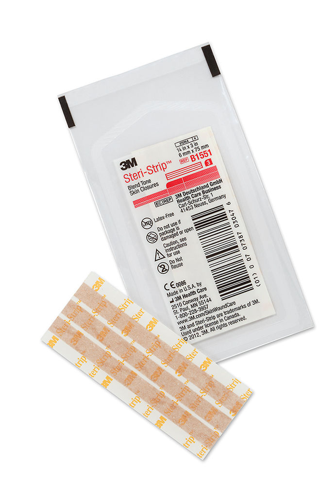 3M™ Steri-Strip™ Blend Tone Skin Closures, B1551, 1/4 in x 3 in, 50Bag/Carton, 4 Carton/Case