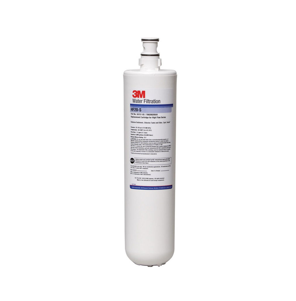 3M™ 하이 플로우 시리즈 필터 카트리지, HF20, 5615101, 0.5 μm NOM, 1.5gpm, 9000 gal, 6Each/Case