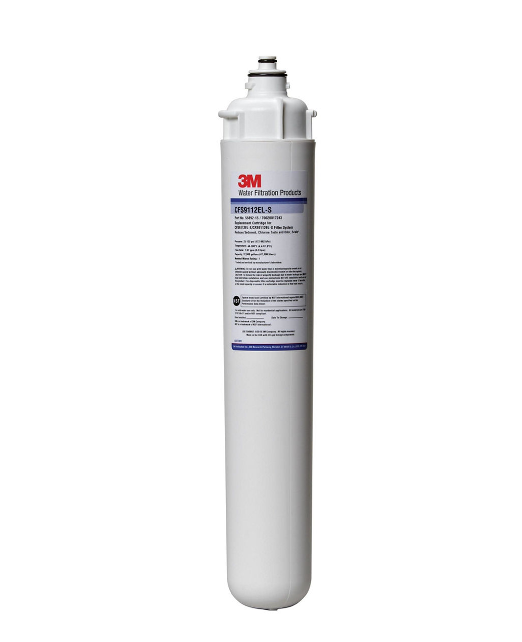3M™ 9000 Series Retrofit Filter Cartridge CFS9112EL-S, 5631702, ExtendedLength, 1 um NOM, 1.67 gpm, 12600 gal, 4/Case