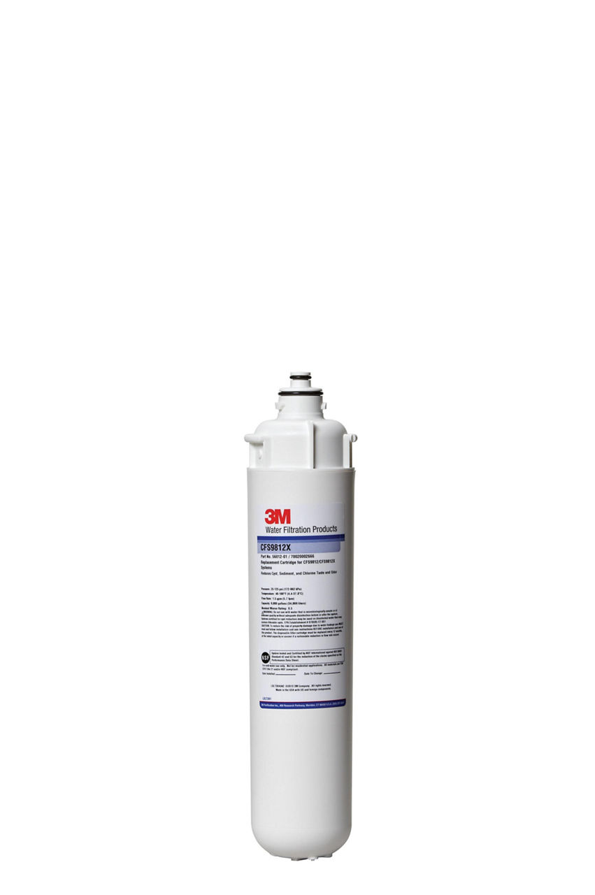 3M™ 9000 Series Retrofit Filter Cartridge CFS9812-X, 5631608, StandardLength, 0.5 um NOM, 1.5 gpm, 9000 gal, 12/CS