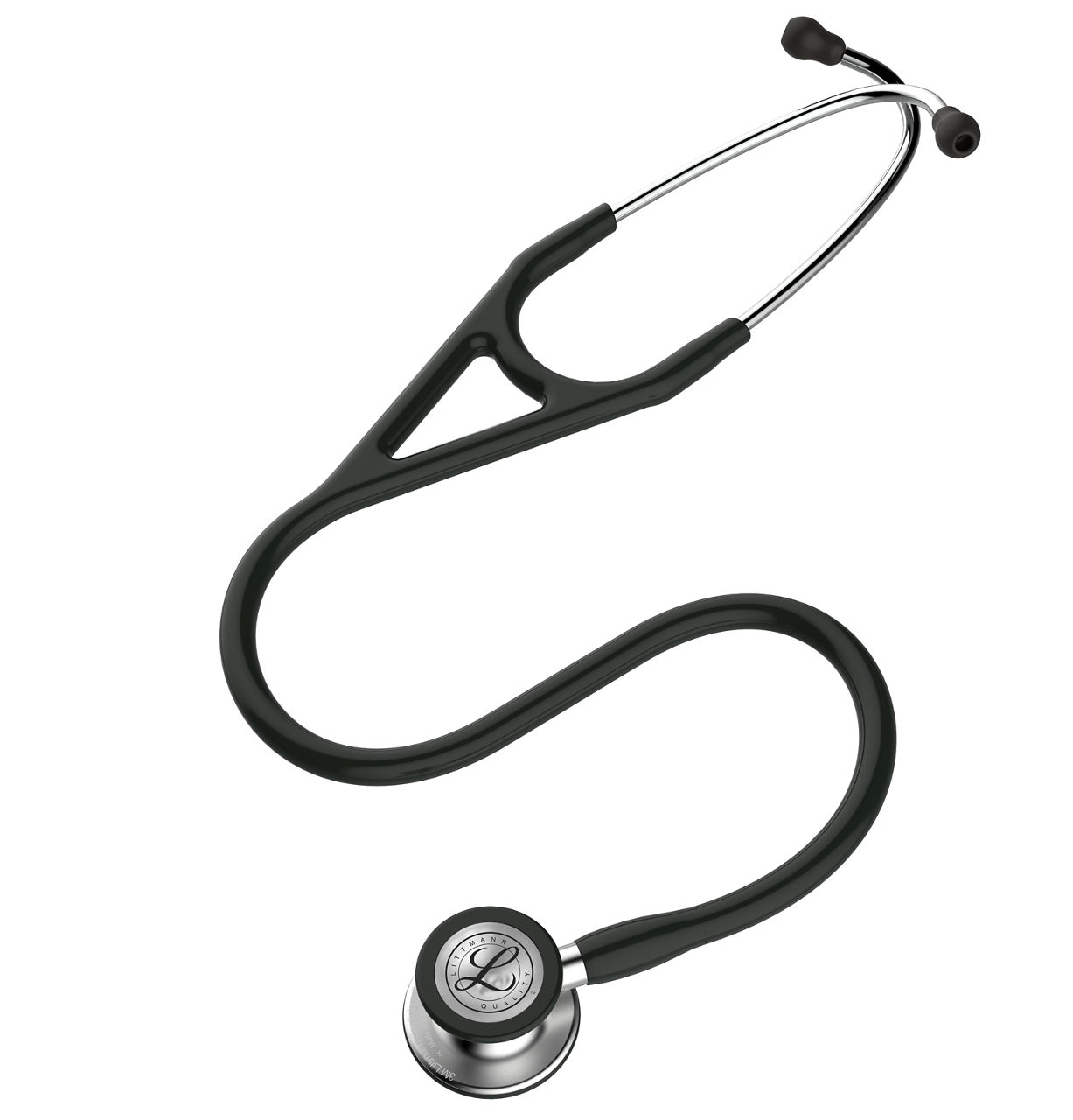 3M™ Littmann® Cardiology IV™ Stethoscope, Standard-Finish Chestpiece, Black Tube, 6152