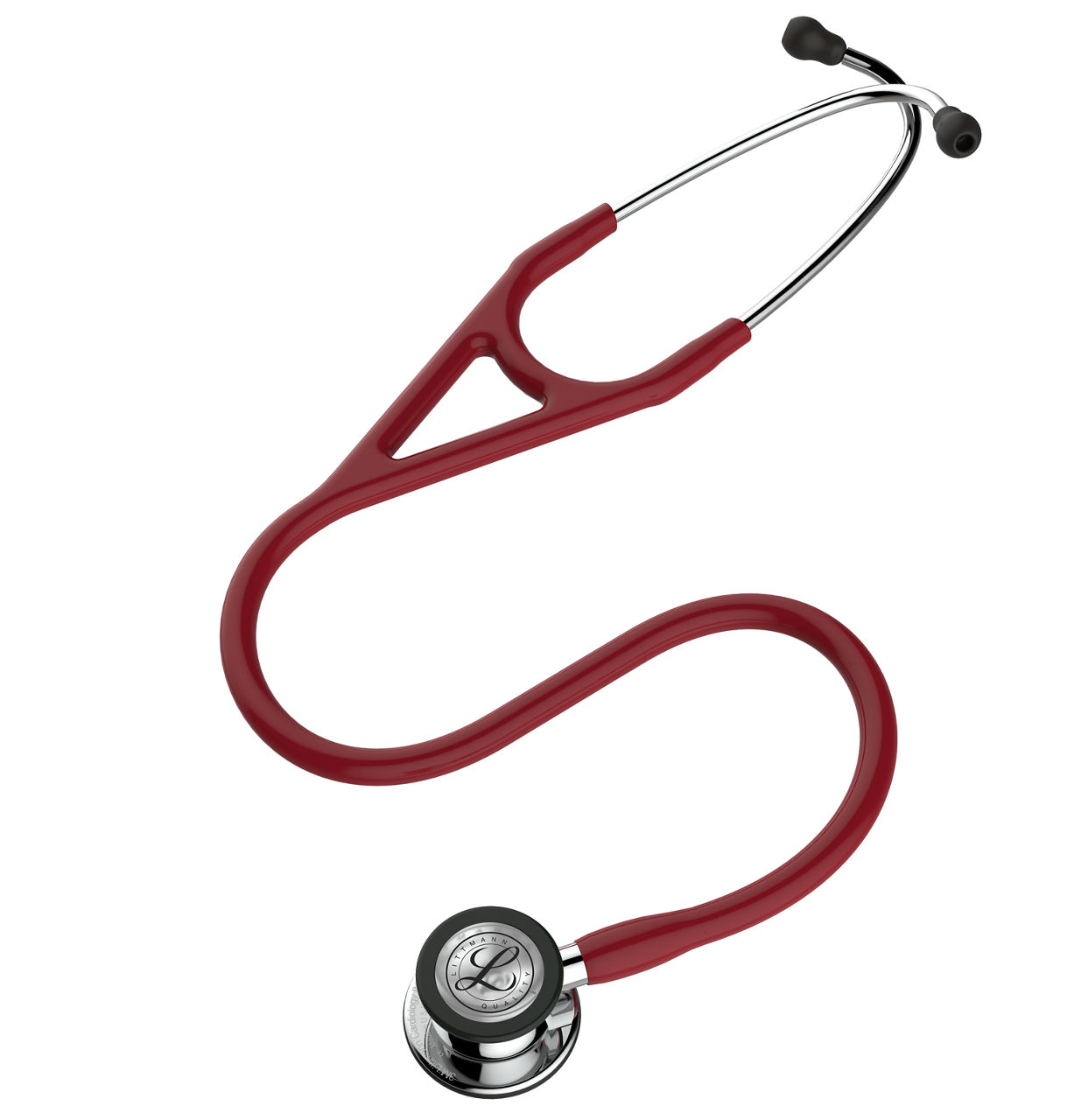 3M™ Littmann® Cardiology IV™ Stethoscope, Mirror-Finish Chestpiece and Stem, Burgundy Tube, 6170