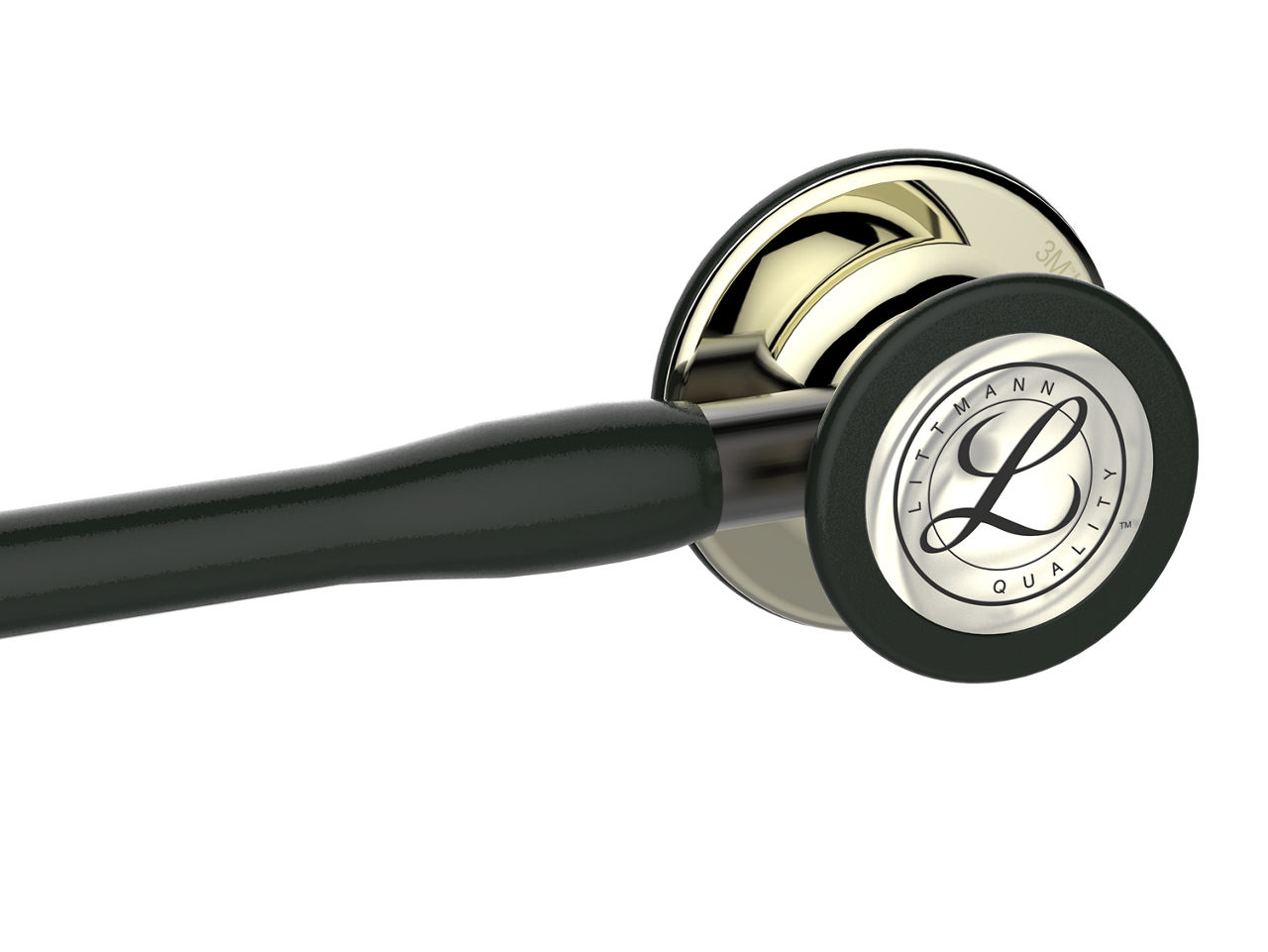 3M™ Littmann® Cardiology IV™ Stethoscope, Champagne Chestpiece, Black Tube, Smoke Stem/Headset, 6179