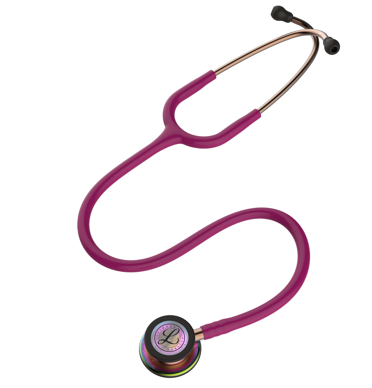 3M™ Littmann® Classic III™ Stethoscope, Rainbow-Finish, Raspberry Tube, 5806