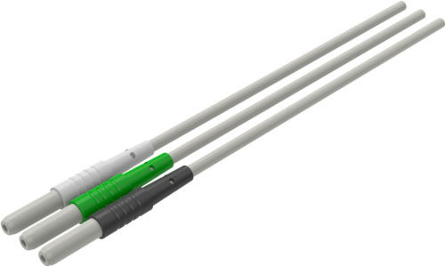 ECG Reusable Leadwire, 3-Alt AHA Lead, 3 lead radiolucent, pinchconnection, D402X02