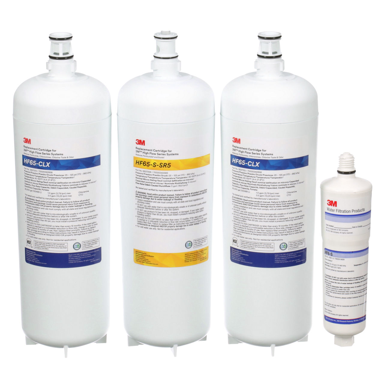 3M™ Dual Flow Series Water Filtration System DF265-CLX, 5627004, 5 µm NOM, 1/CS