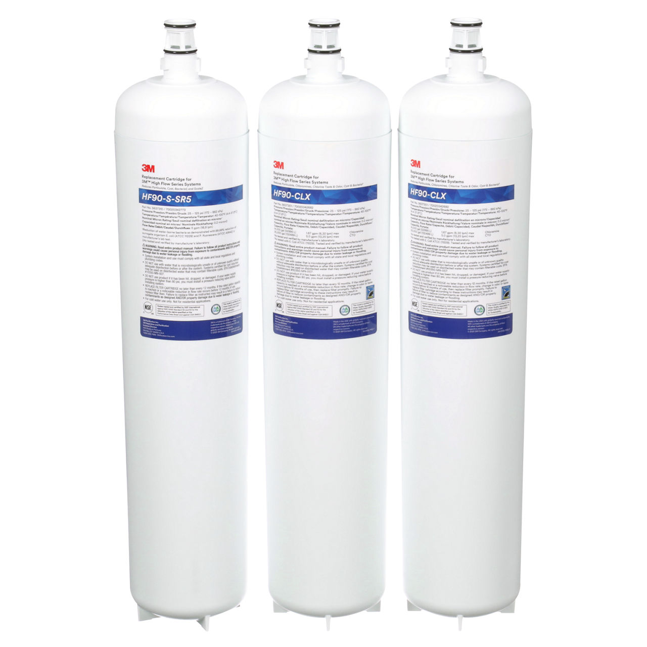 3M™ Dual Flow Series Water Filter Cartridge CARTPAK-DF290-CLX, 5613833, 0.2 um NOM, 1/Case