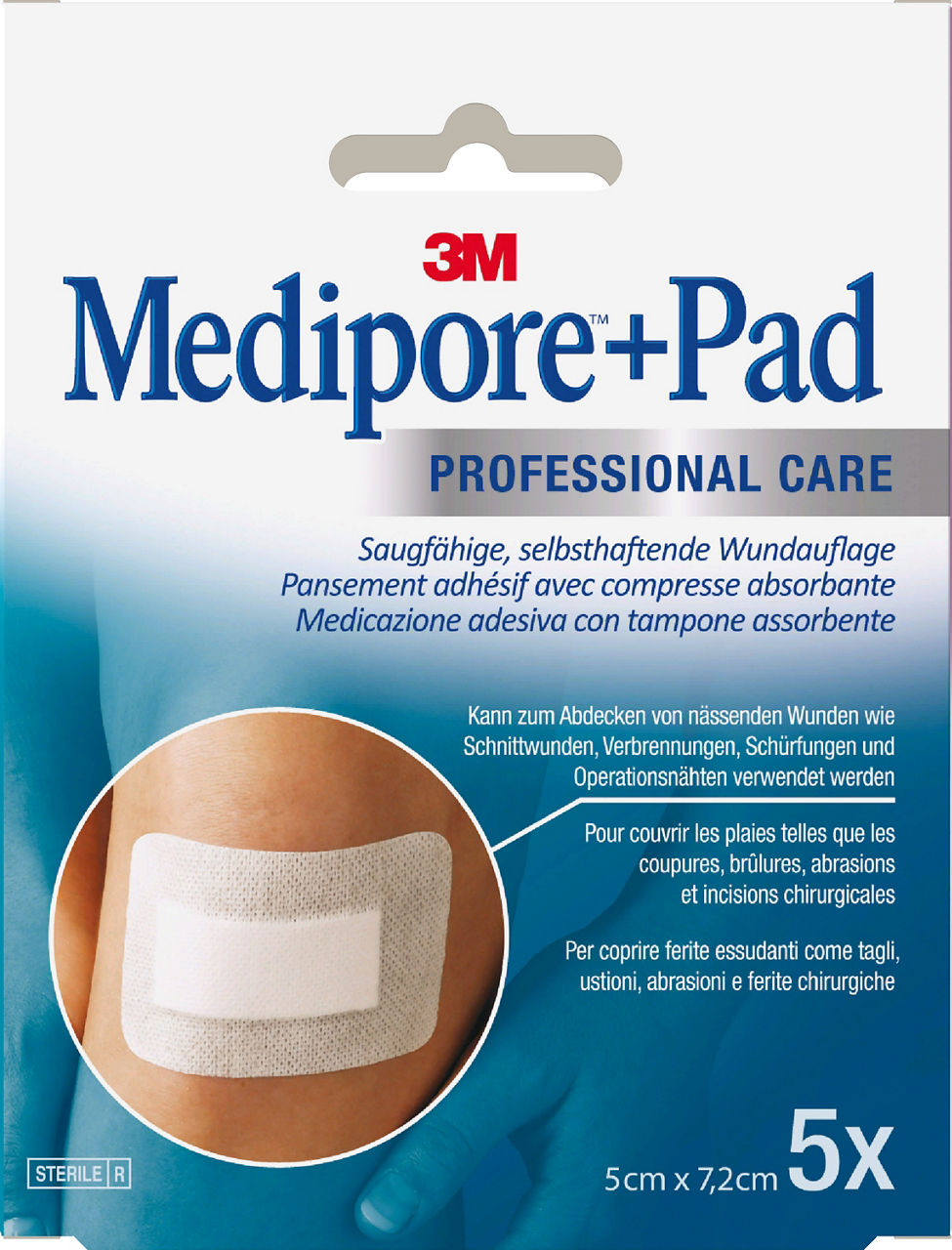 3562NP MEDIPORE+PAD 5,0X7,2 CM