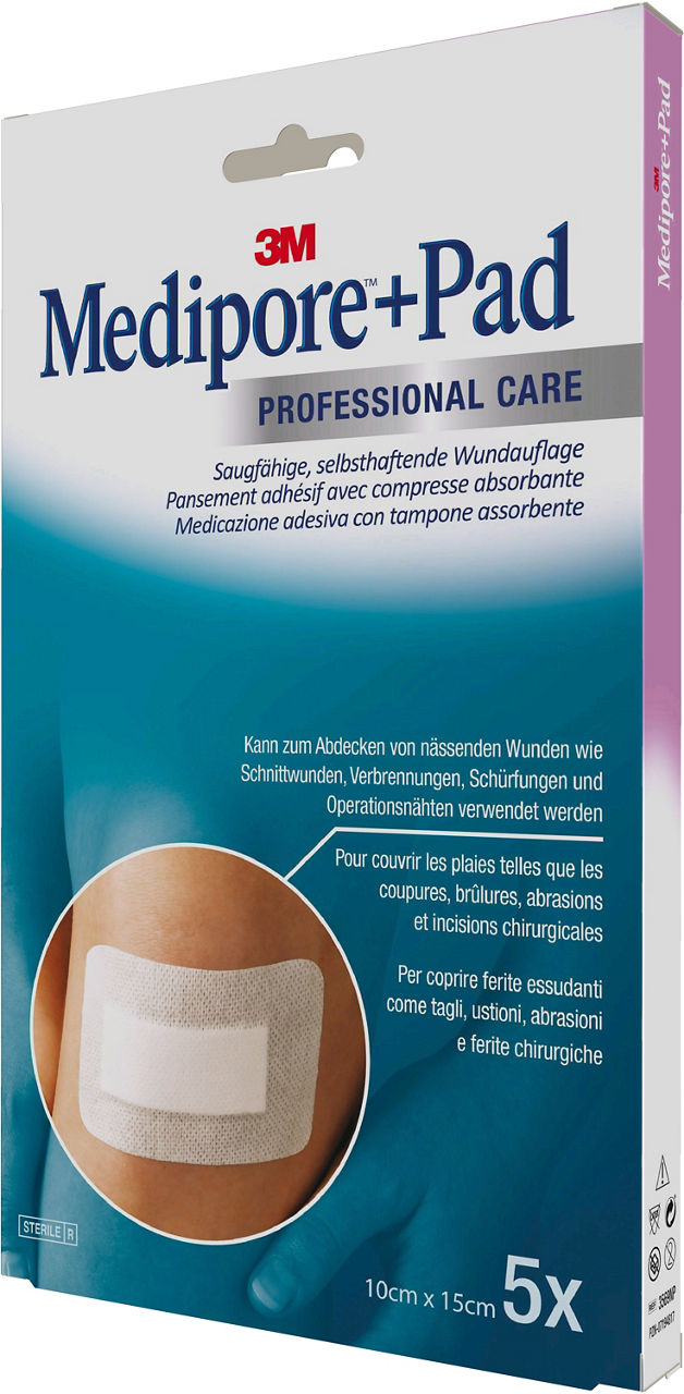3M™ Medipore™+Pad Adhesive Wound Dressing 3569NP_angle 2
