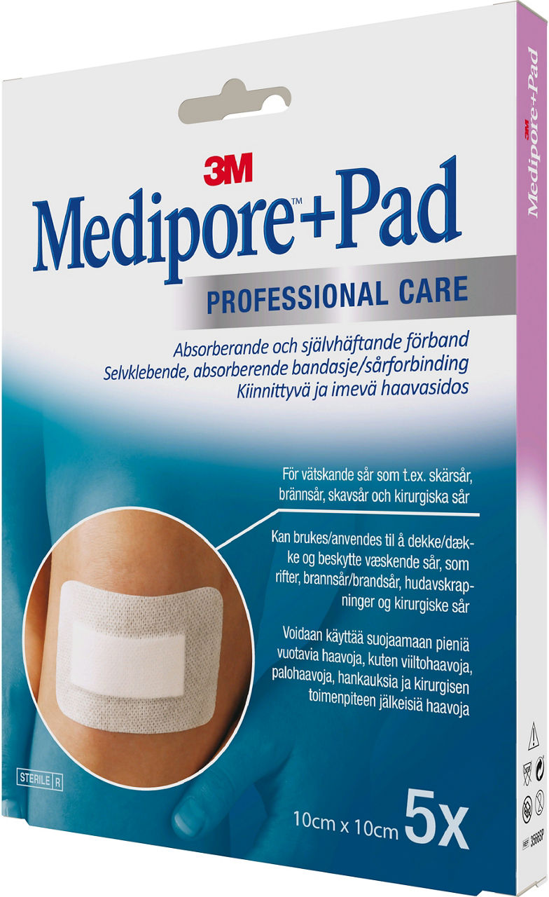 3M™ Medipore™+Pad Adhesive Wound Dressing 3566SP_angle 2