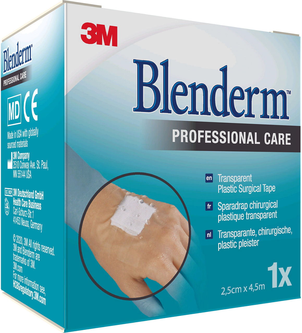 3M™ Blenderm™ Surgical Tape 1525P-1S_angle 1