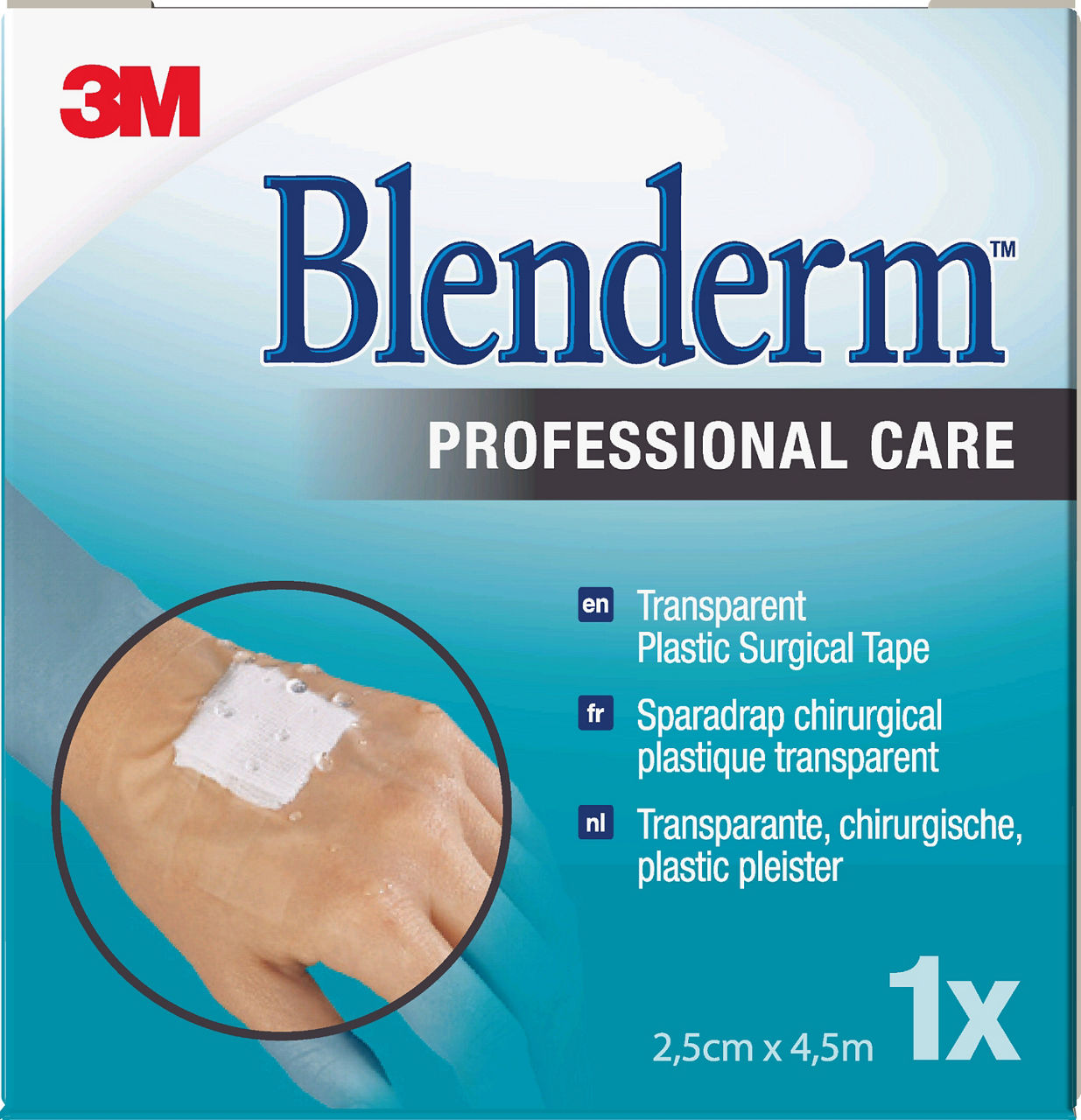 Sparadrap Occlusif 3M™ Blenderm™, 6089403, Transparent, 25 mm x 5 m