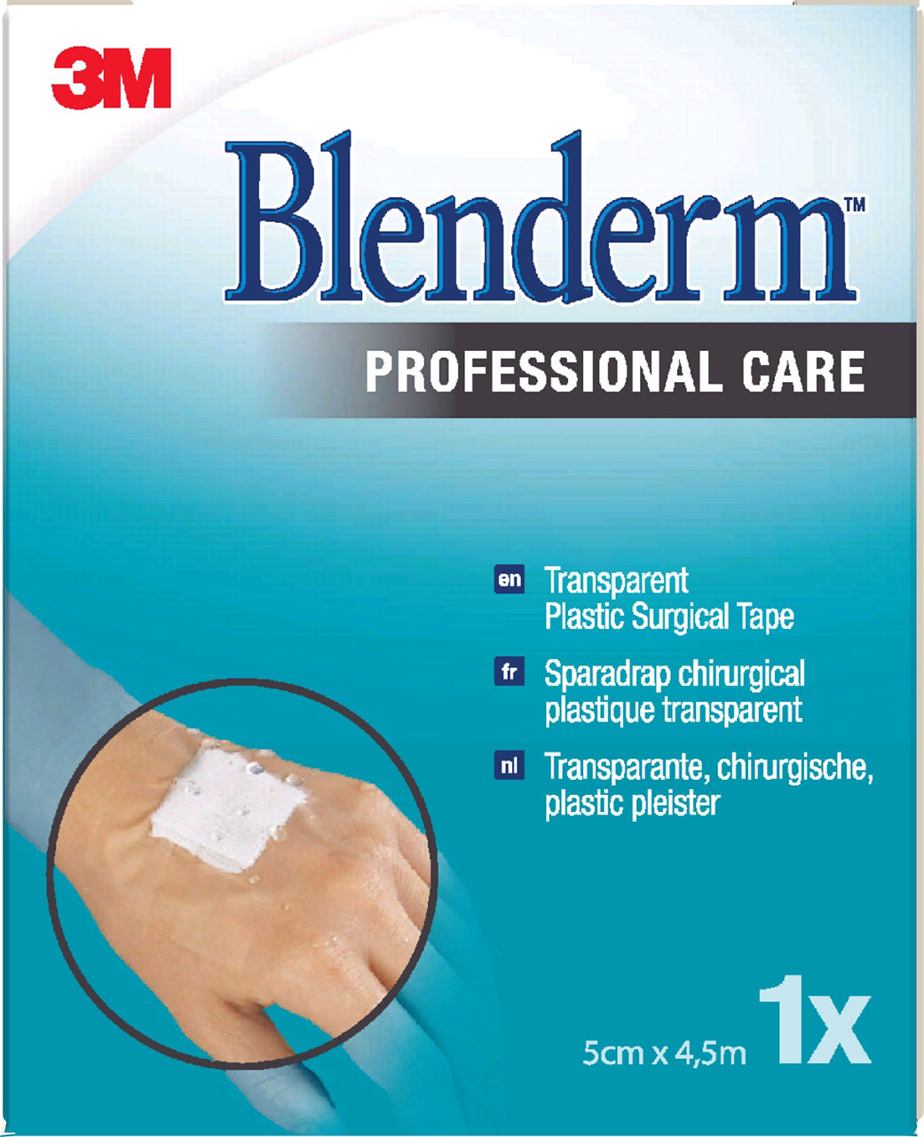 Sparadrap Occlusif 3M™ Blenderm™, 6609601, Transparent, 50 mm x 5 m