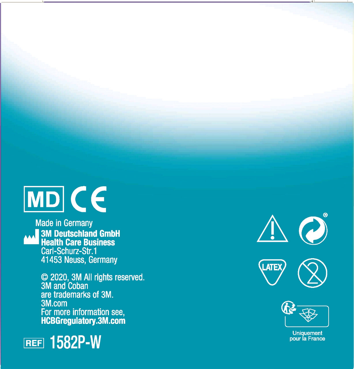3M™ Coban™ Self Adherent Bandage White 1582P-W F_back
