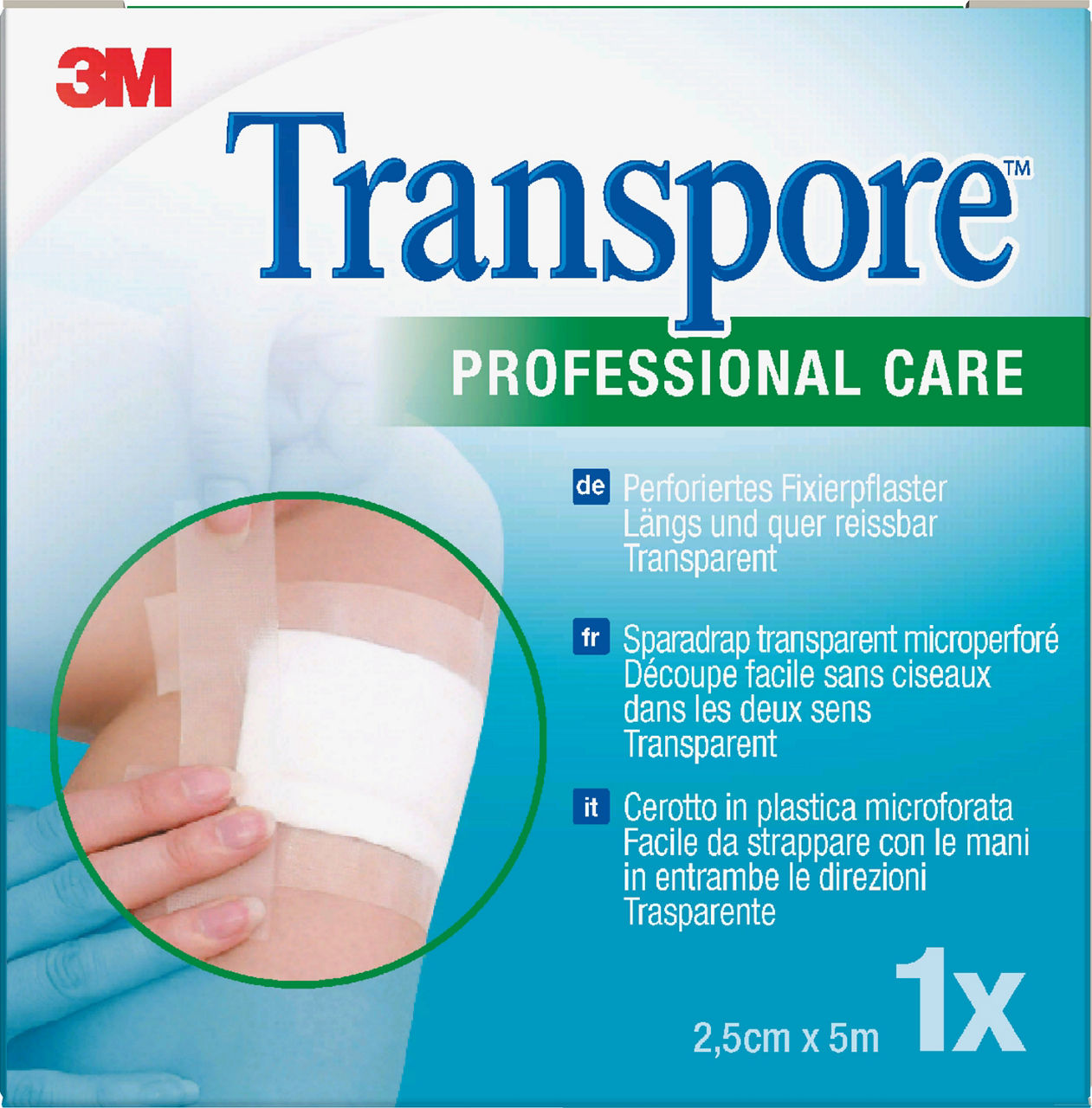 1527NP-1S TRANSPORE 25MMX5M 1RL/BOX REFI