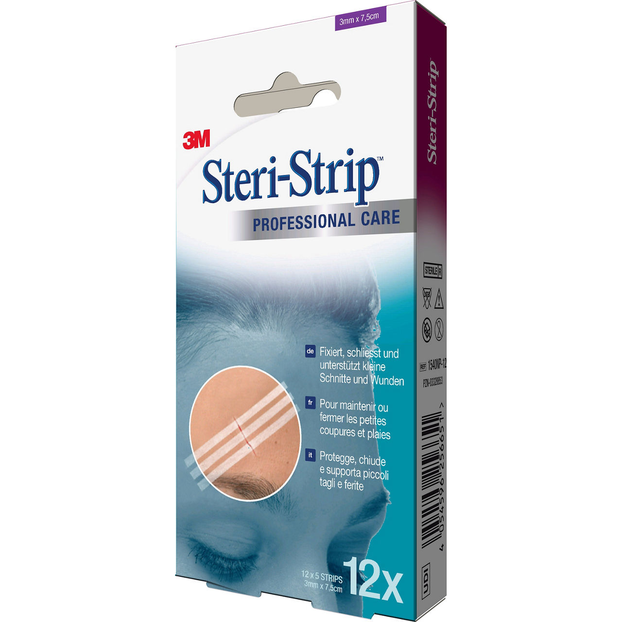 3M™ Steri-Strip™ Reinforced Skin Closures 1540NP-12_angle 2
