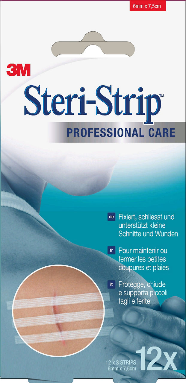 3M™ Steri-Strip™ Wondsluitingen, 1541R-12, 12 stuks/doos