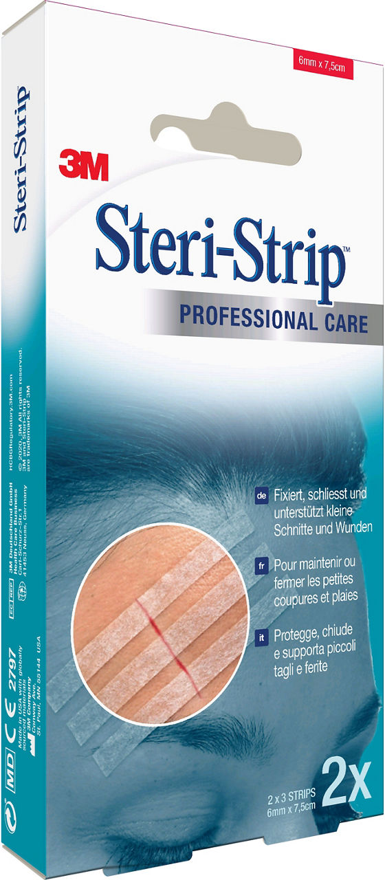 3M™ Steri-Strip™ Reinforced Skin Closures Tan 1551NP-2_angle 1