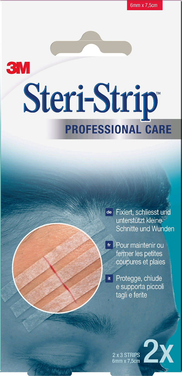 3M™ Steri-Strip™ Wundverschlussstreifen, 1551NP-2, 6 mm x 75 mm
