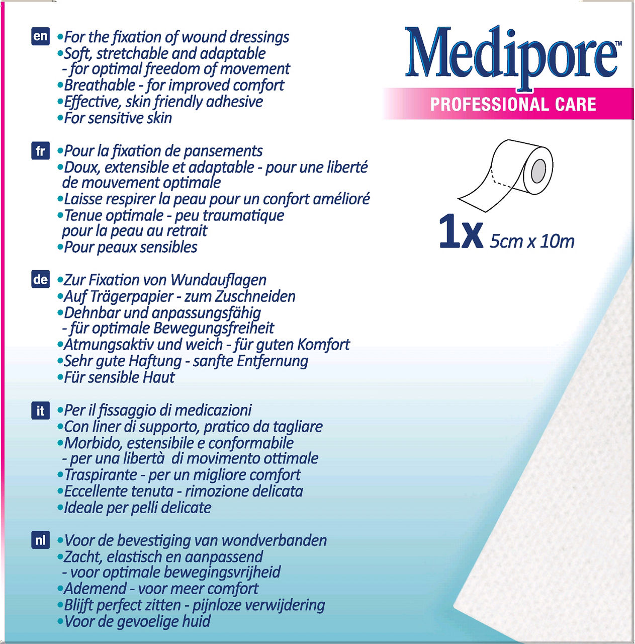 3M™ Medipore™ on Liner Tape 2991P-1 F_back