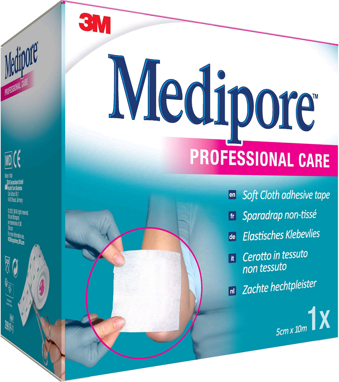 3M™ Medipore™ on Liner Tape 2991P-1 F_angle 1