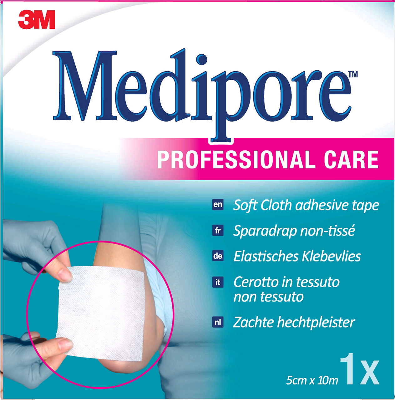 Sparadrap Multi-extensible Non-Tissé Avec Support Papier 3M™ Medipore™Liner, 7737873, 50 mm x 10 m