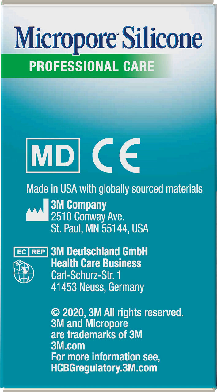 3M™ Micropore™ Silicone Surgical Tape 2775P-1 F_side 1