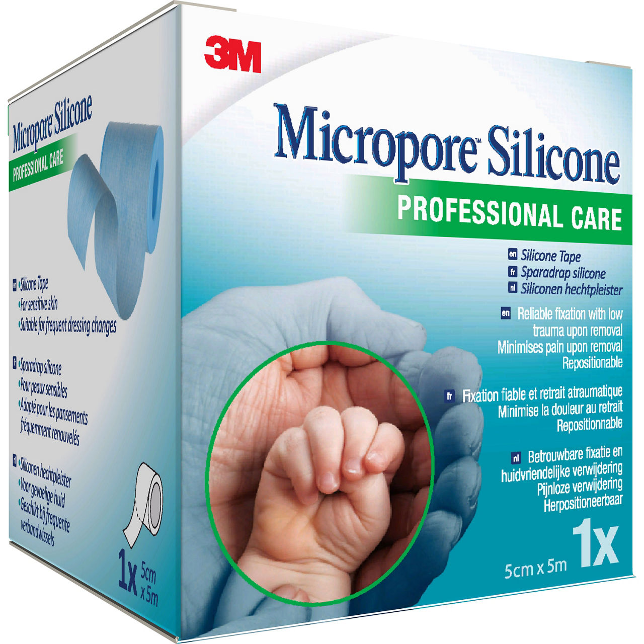 3M™ Micropore™ Silicone Surgical Tape 2775P-2 _angle 2