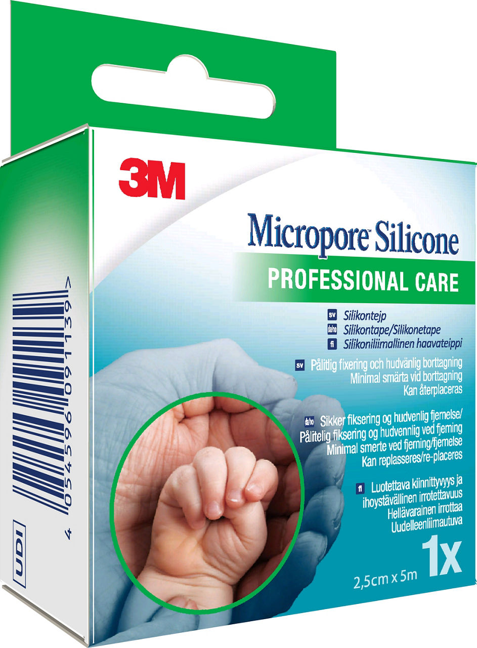 3M™ Micropore™ Silicone Surgical Tape 2775SP-1_angle 1