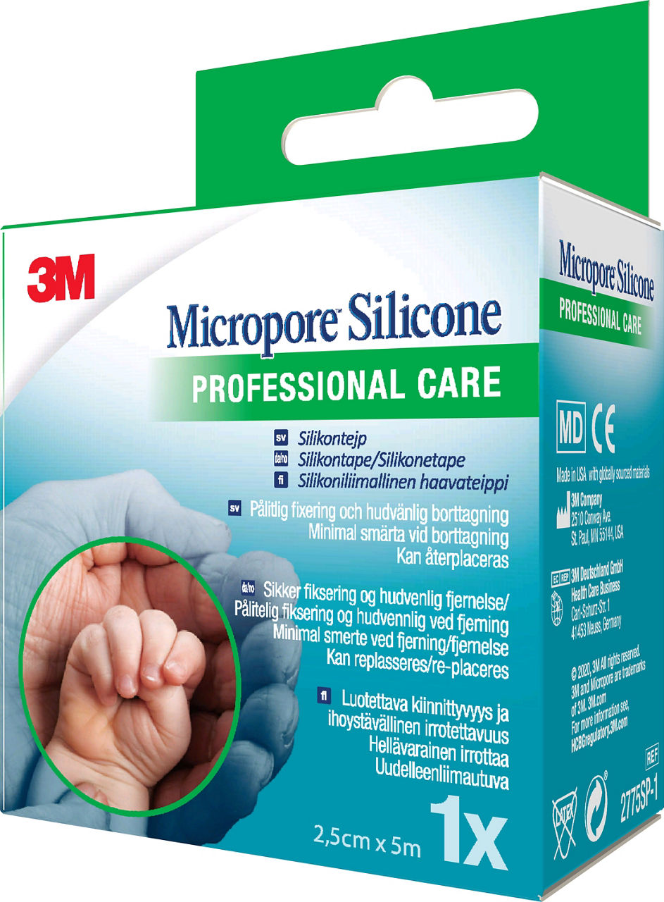 3M™ Micropore™ Silicone Surgical Tape 2775SP-1_angle 2