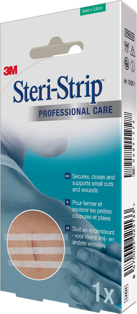 3M™ Steri-Strip™ Reinforced Skin Closures 1542P-1_angle 1