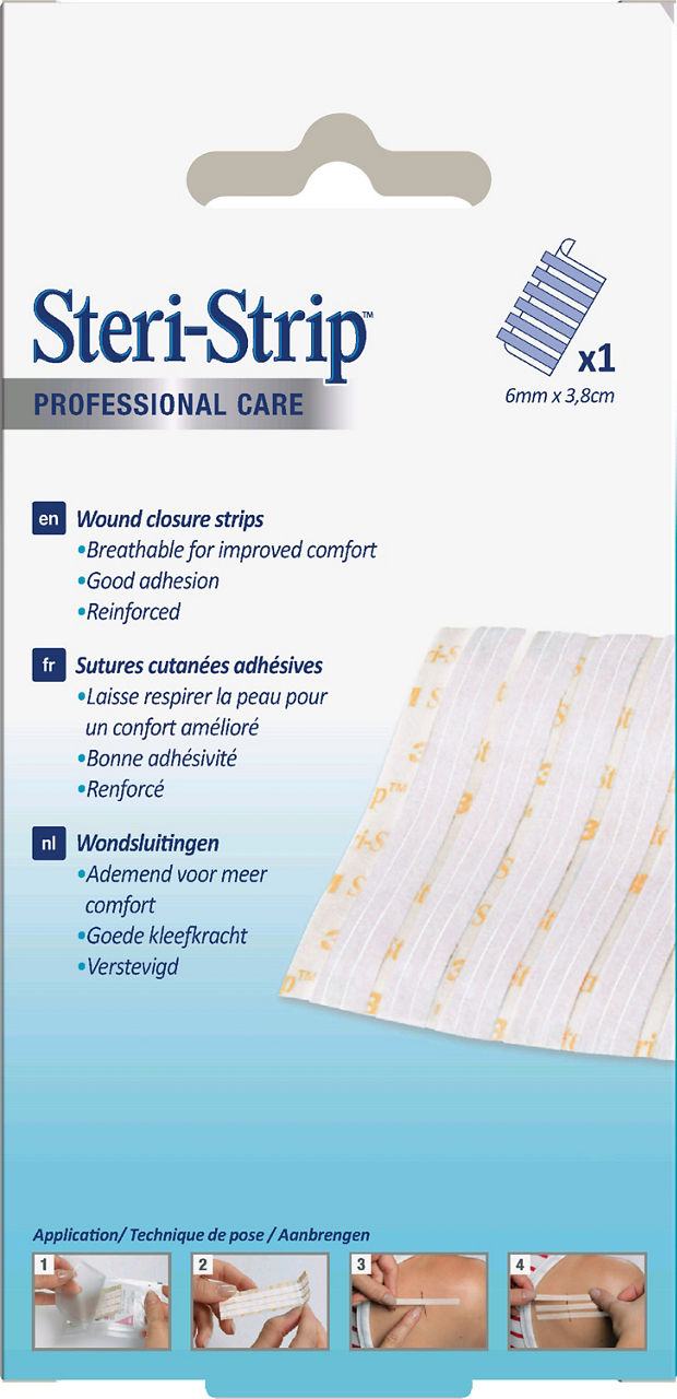 3M™ Steri-Strip™ Reinforced Skin Closures 1542P-1_angle 2