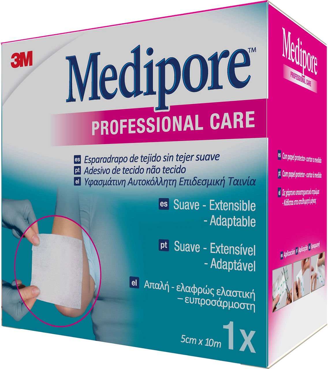 3M™ Medipore™ on Liner 2991IP-1_angle 2