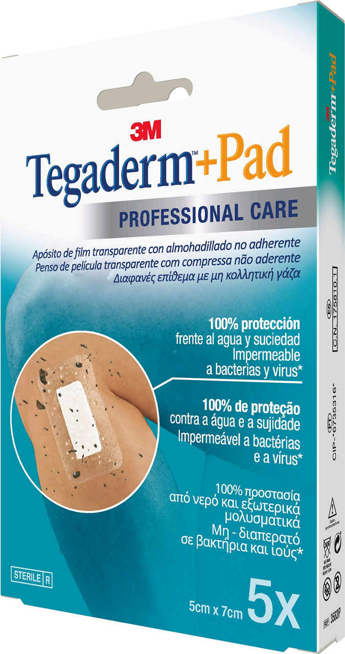 3M™ Tegaderm™+Pad Film Dressing 3582IP_angle 2